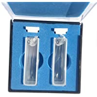 Cubeta de cuarzo con tapa de PTFE- 2 pcs estándar de 10 mm 3-5 ml espectrómetro celular(Ángulo redondeado)